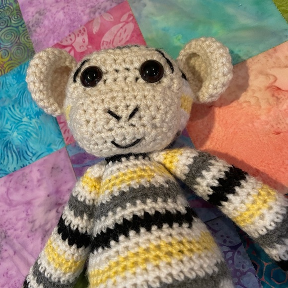 Handmade Monkey Crochet Toy - Picture 2 of 3